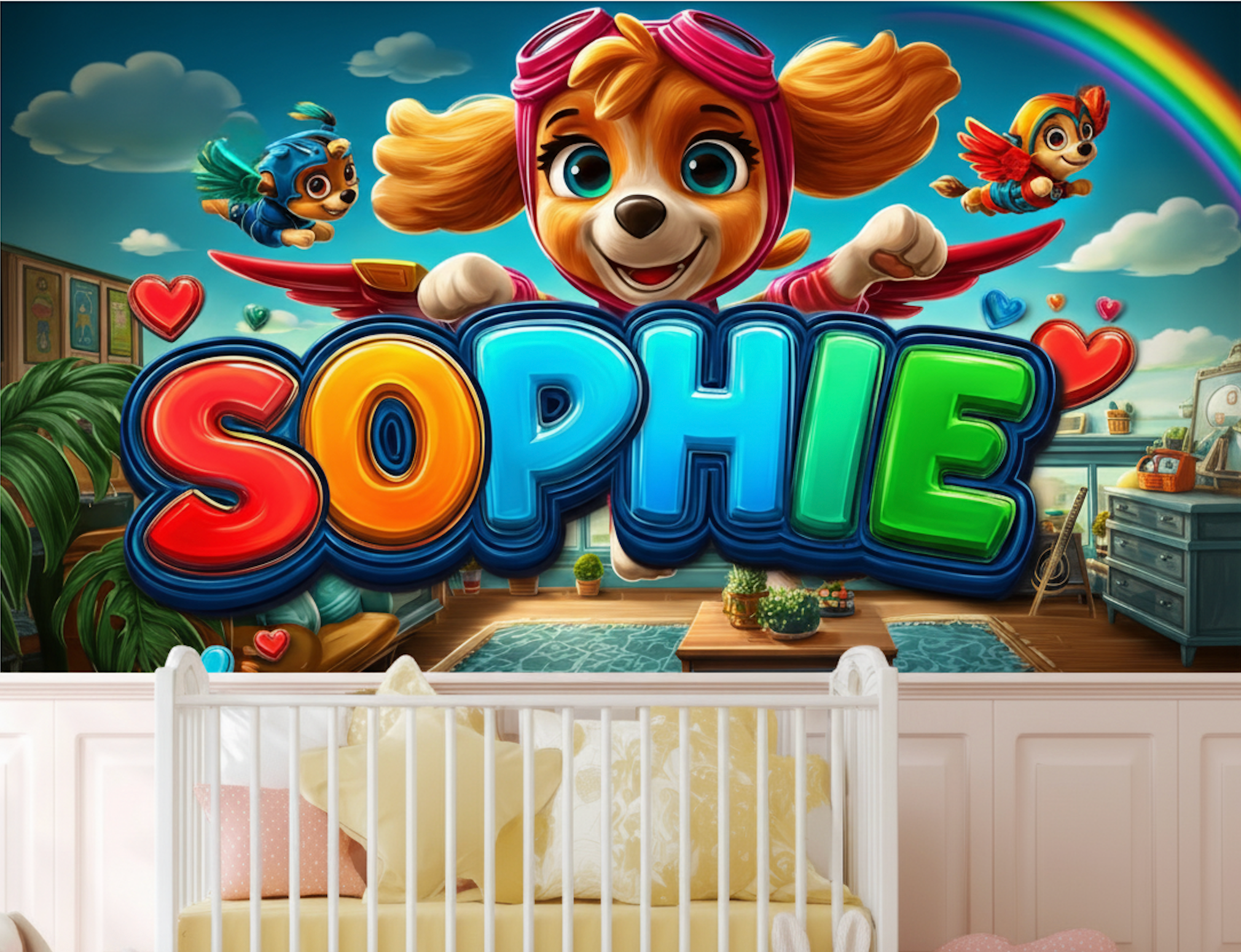 Graffiti Tapete-Kinderzimmer