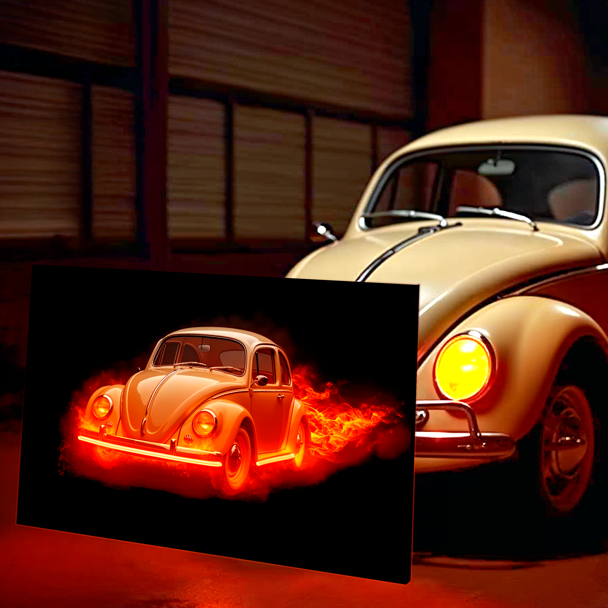 Eigenes Auto auf Leinwand 