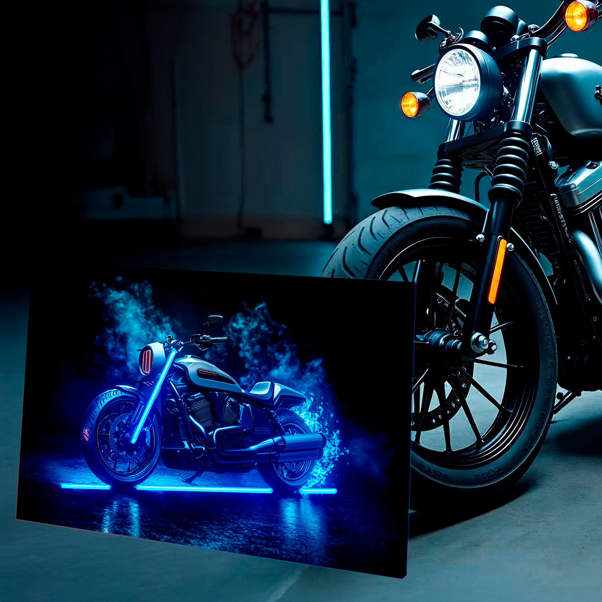 Eigenes Bike auf Leinwand 