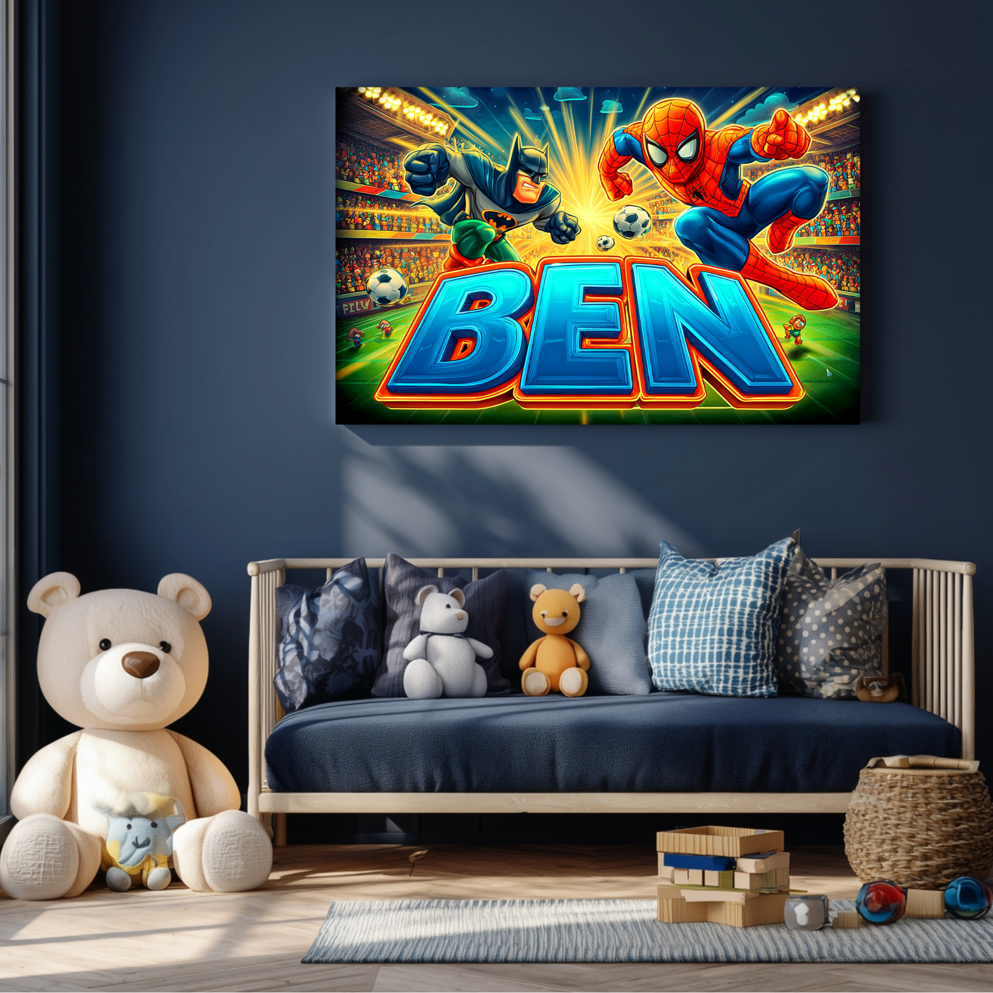 Kunst für Kinds | Bild mit Name im Graffitistyle