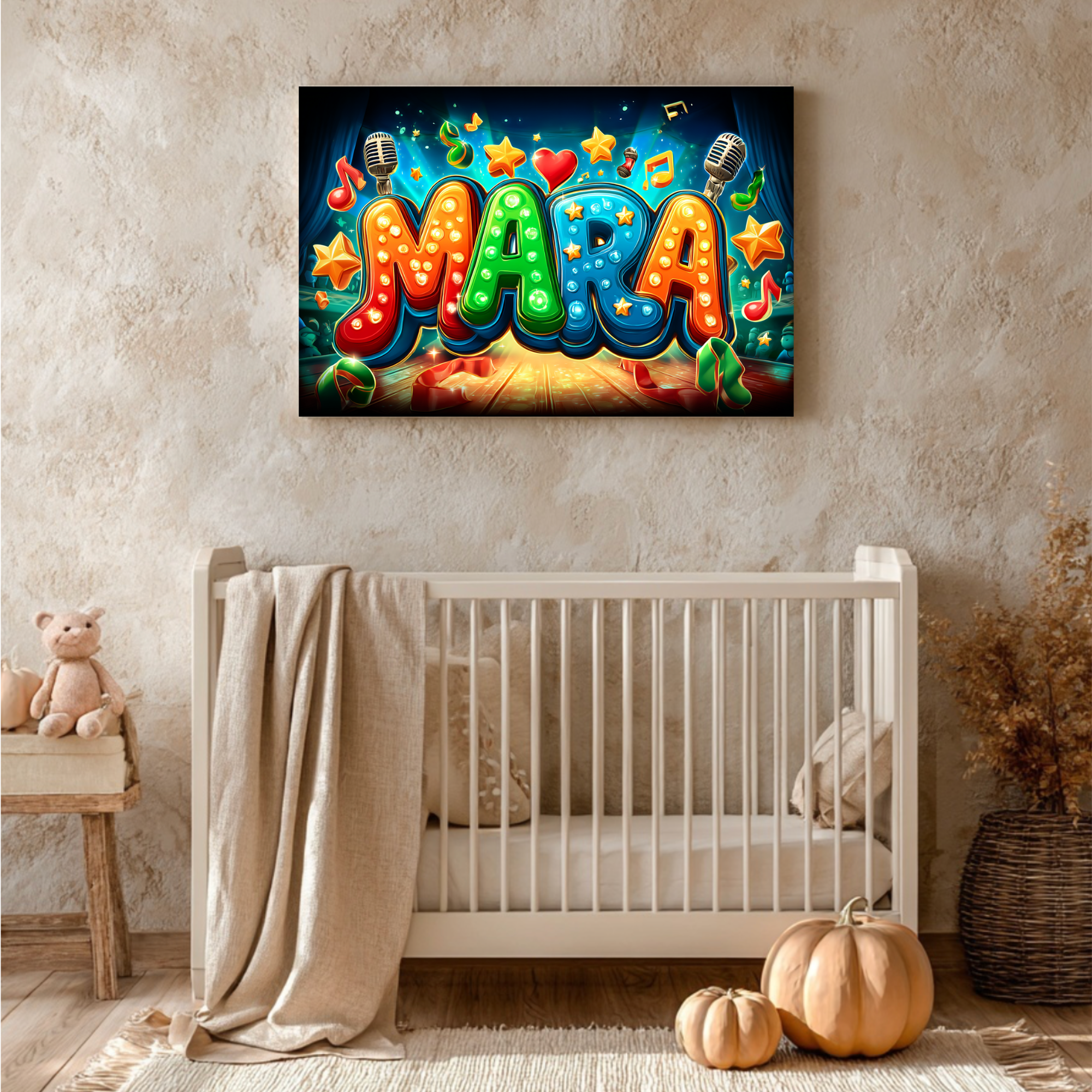 Kunst für Kinds | Bild mit Name im Graffitistyle