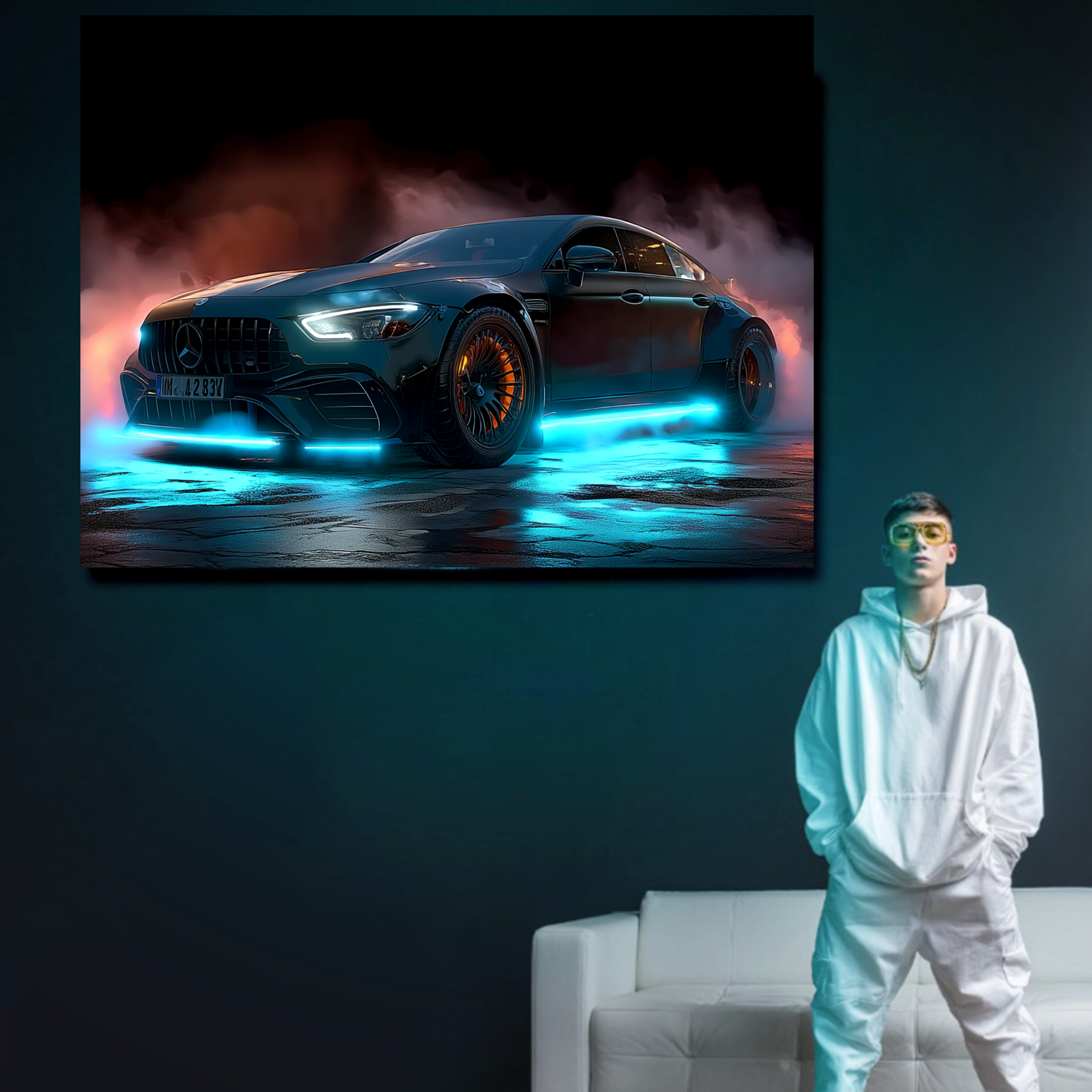 LED-Personalisierte Auto-Leinwand