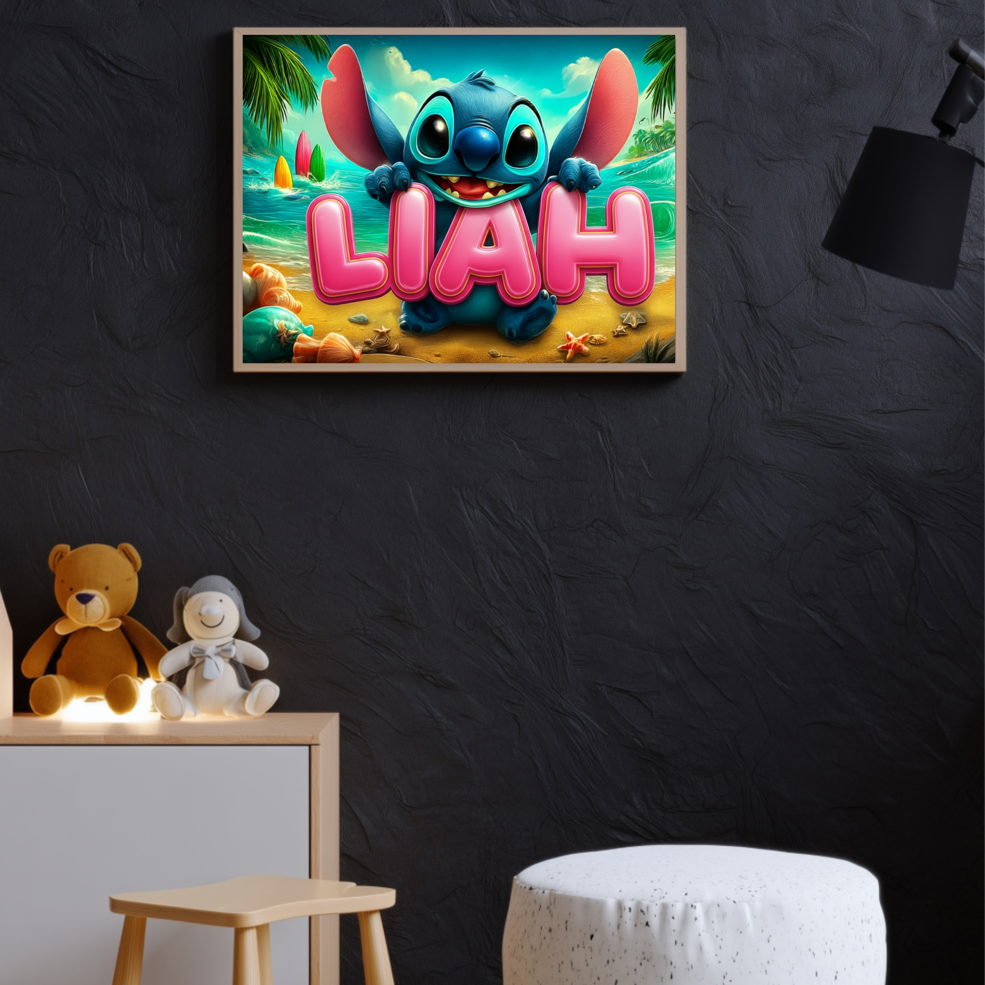 Kunst für Kinds | Bild mit Name im Graffitistyle