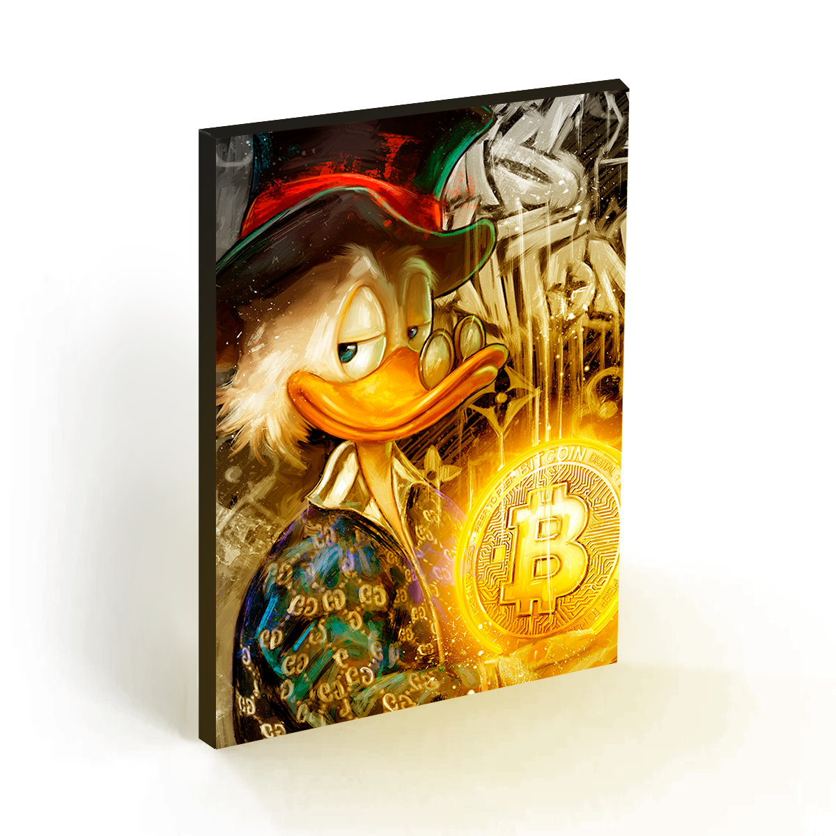 Freestanding Artworks Led Bitcoin Love  LED