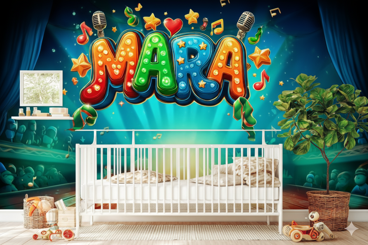 Graffiti Tapete-Kinderzimmer