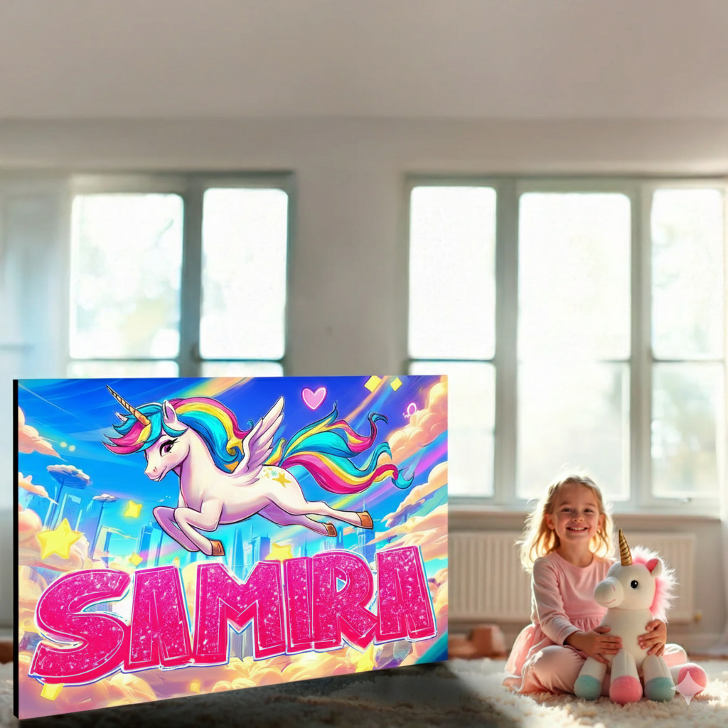 Kunst für Kinds | Bild mit Name im Graffitistyle