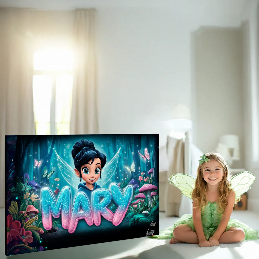 Kunst für Kinds | Bild mit Name im Graffitistyle