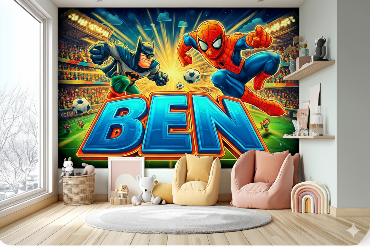 Graffiti Tapete-Kinderzimmer