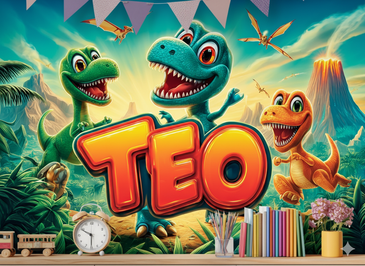 Graffiti Tapete-Kinderzimmer