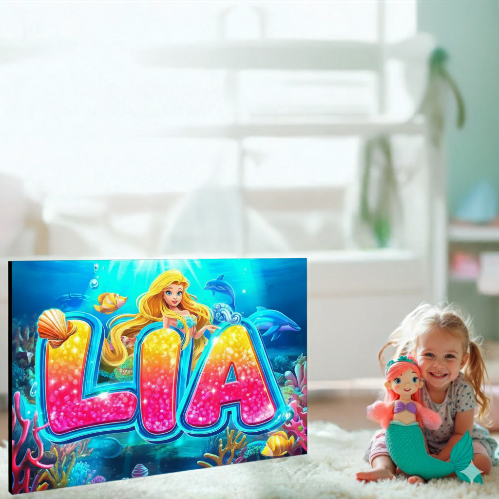 Kunst für Kinds | Bild mit Name im Graffitistyle