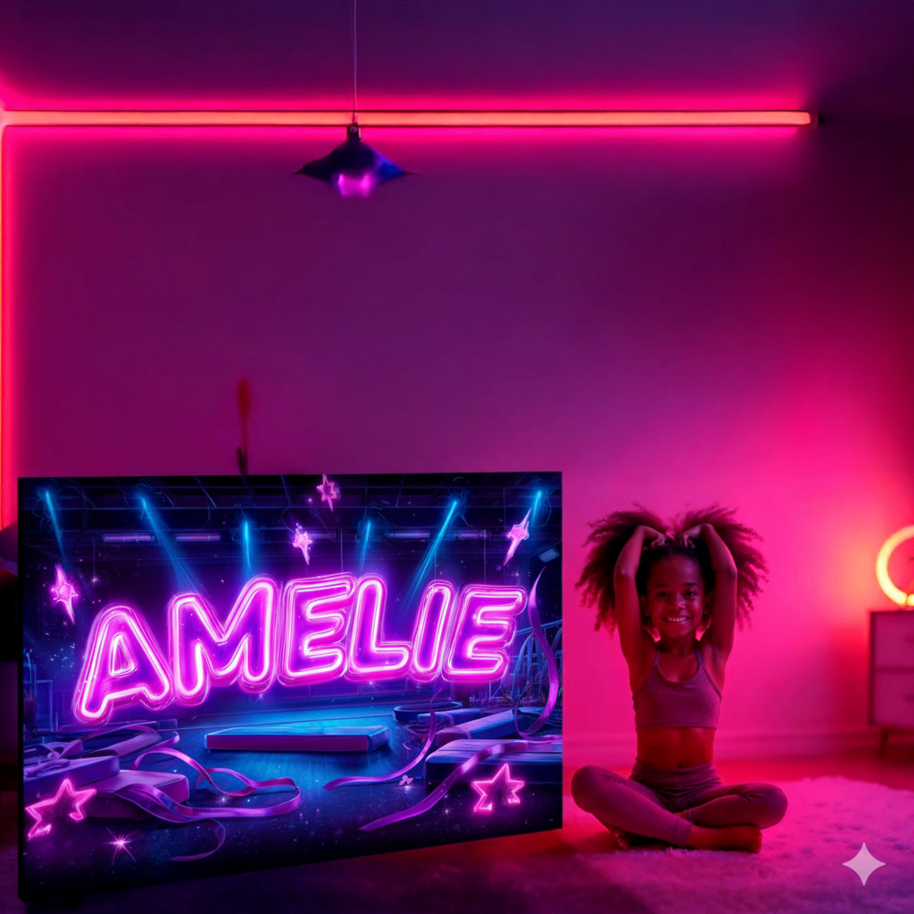 Kunst für Kinds | Bild mit Name im Graffitistyle