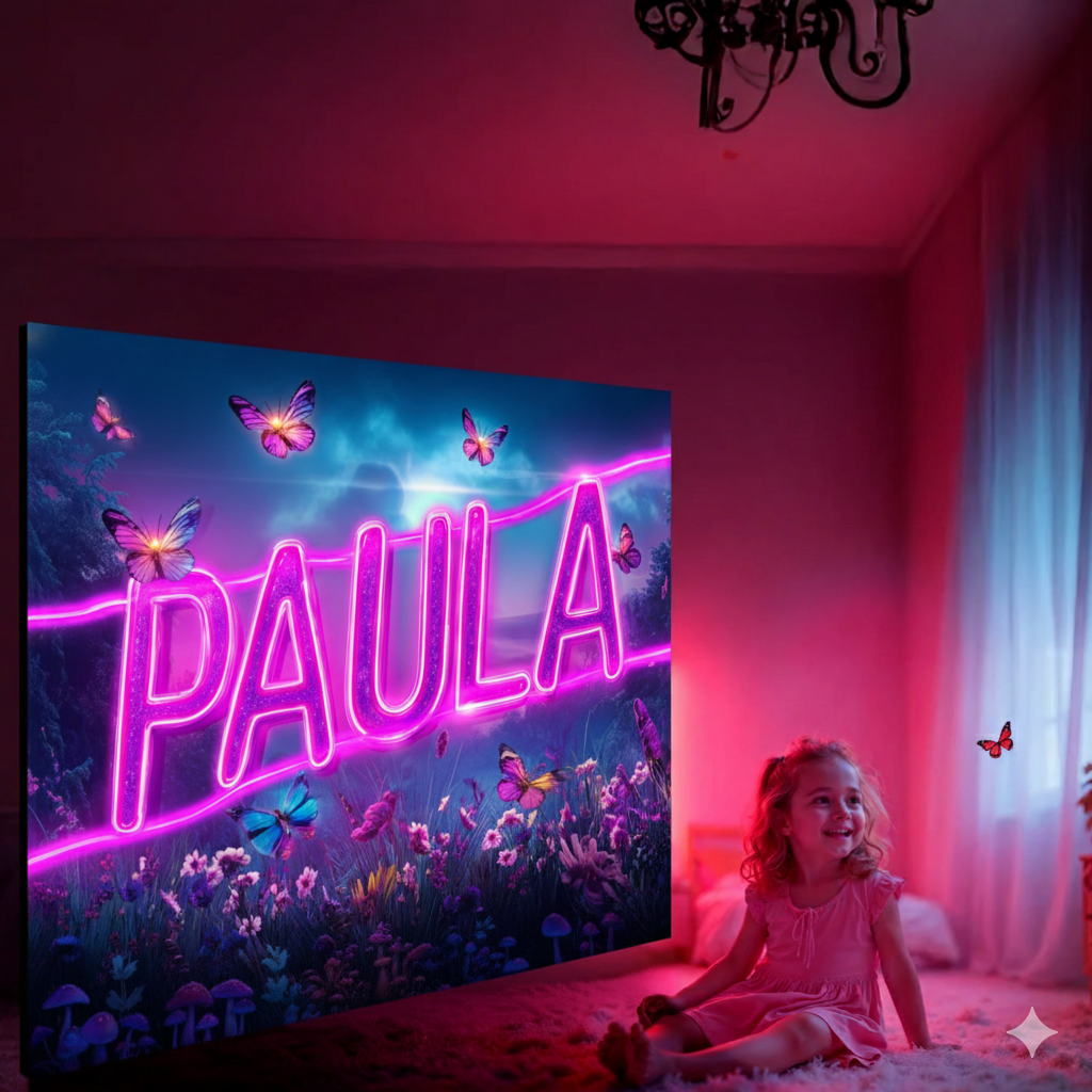 Kunst für Kinds | Bild mit Name im Graffitistyle