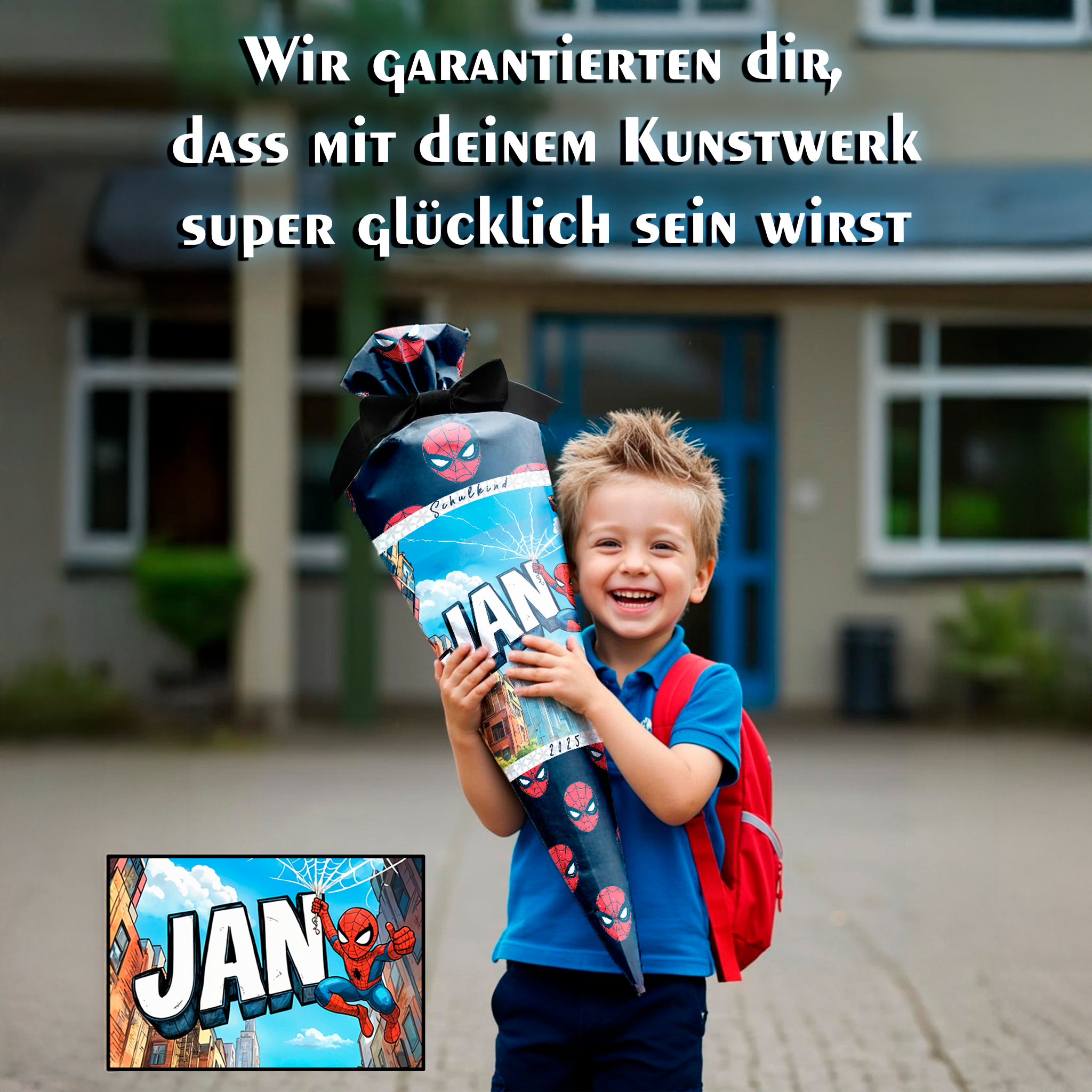 Personalisierte Schultüte Spiderman