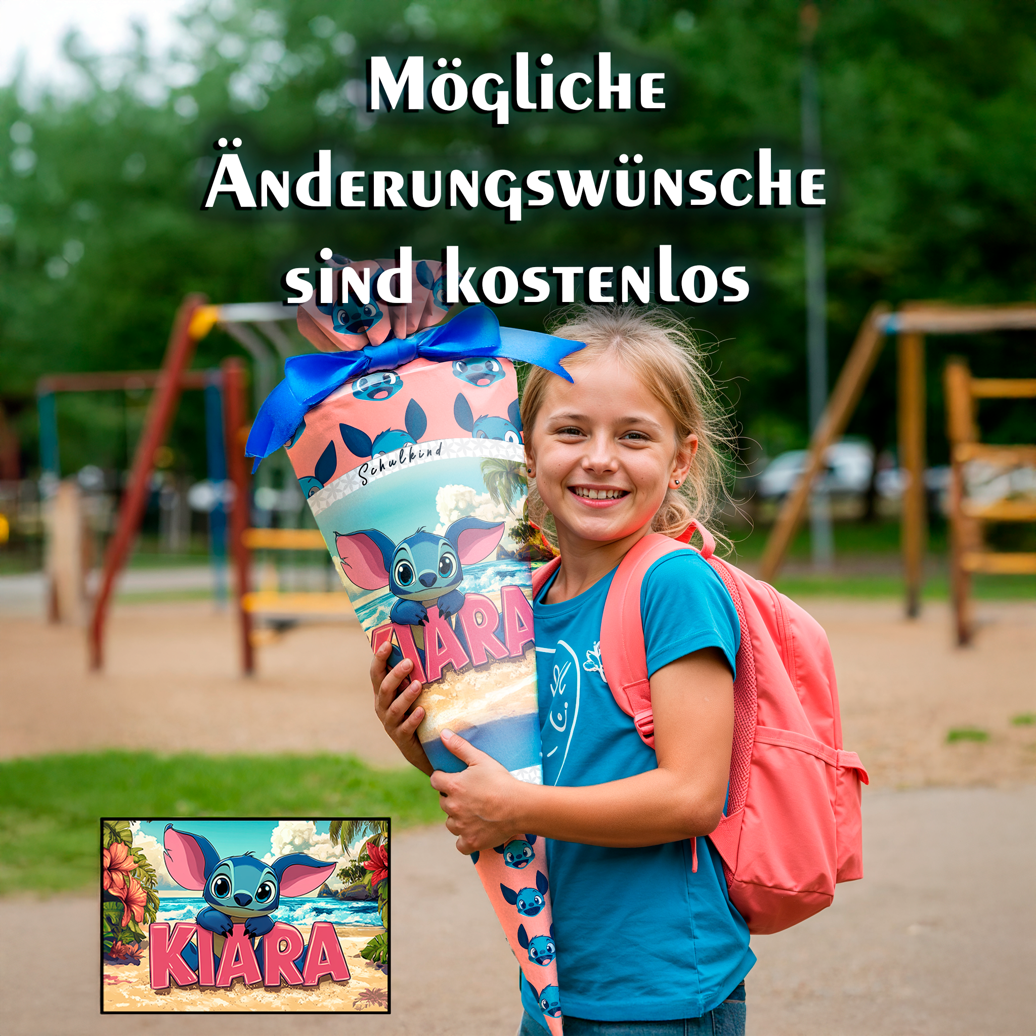 Personalisierte Schultüte Stitch