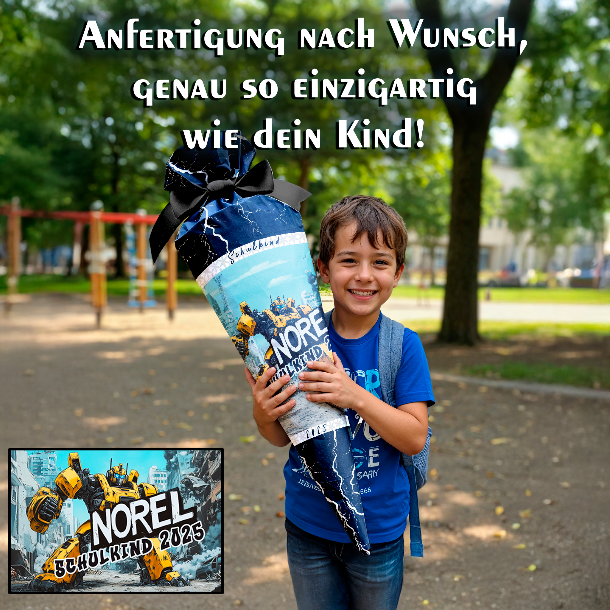 Personalisierte Schultüte Transformer