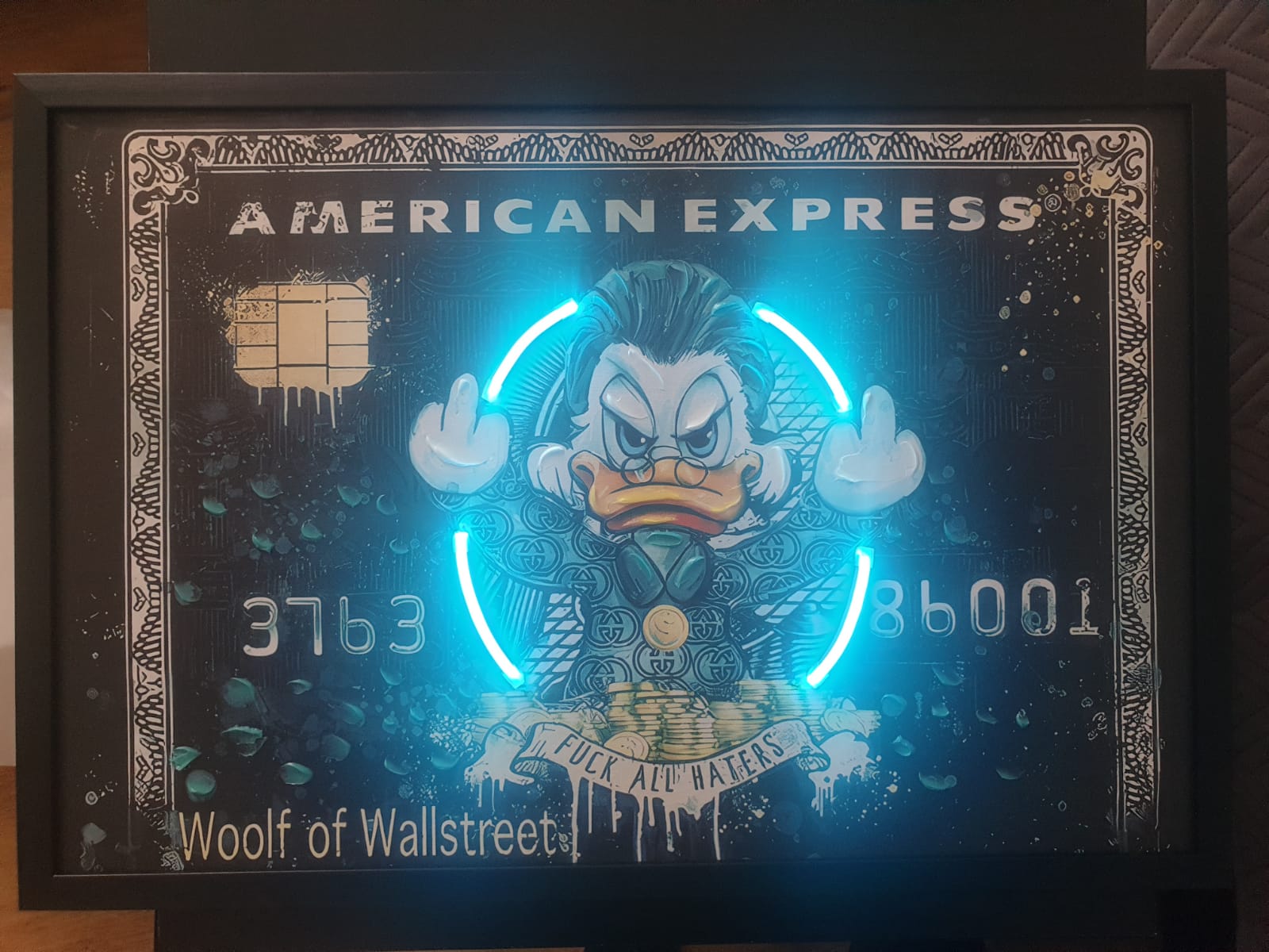 Duck of Wallstreet LED Kunst