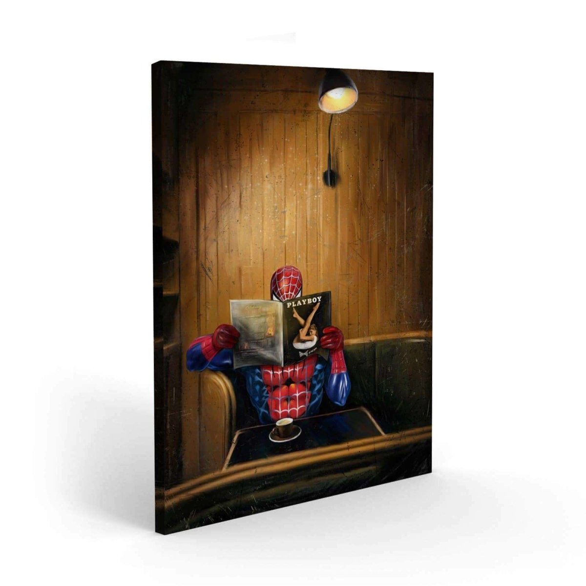 Coffee Break - Spiderman Gemälde