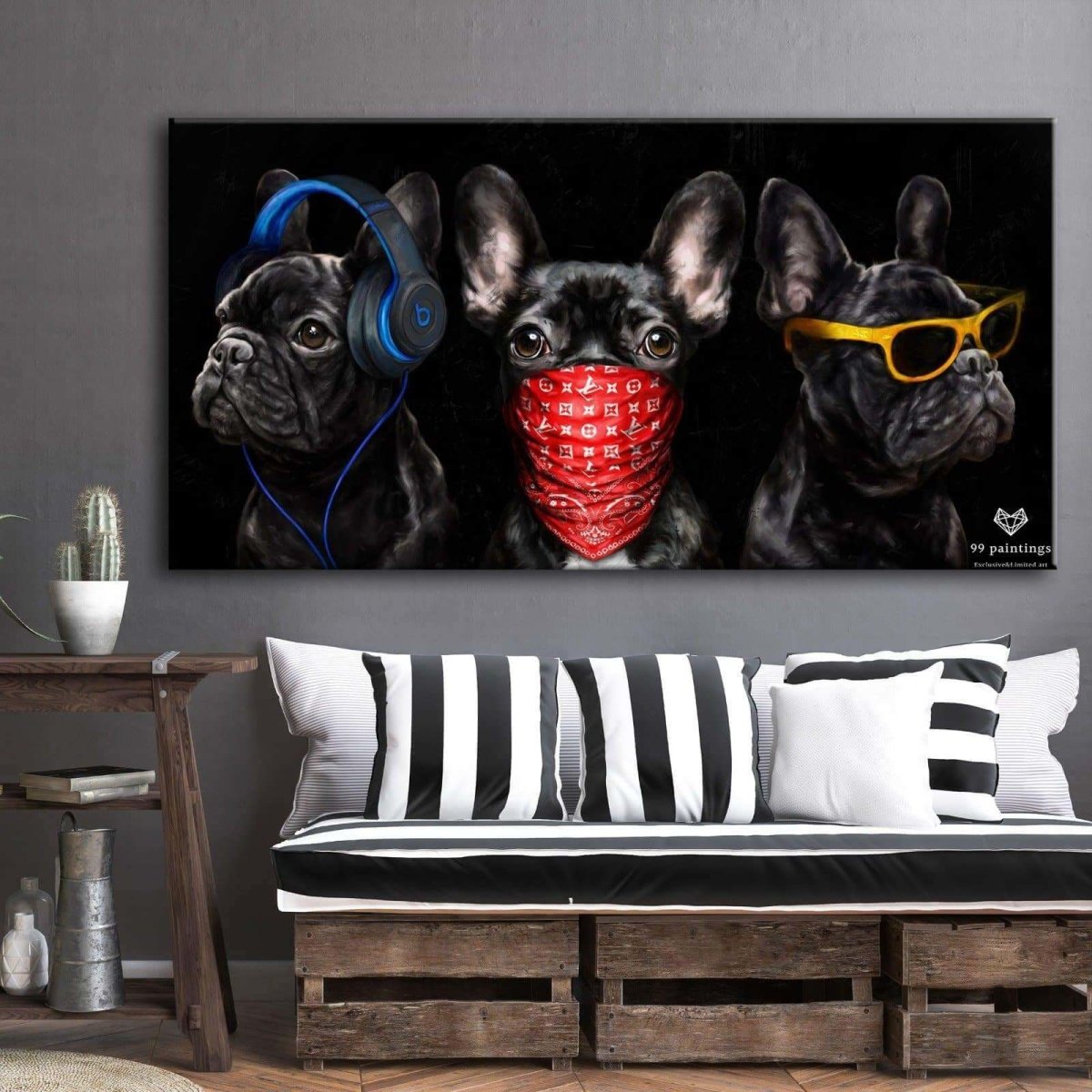 Französische Bulldogge Kunst