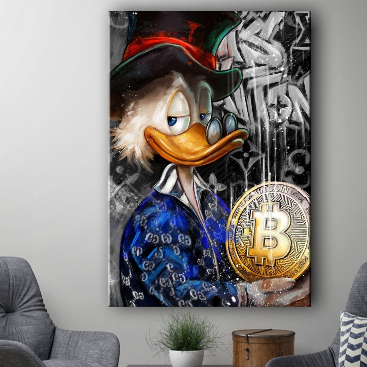 LED Kunst Bitcoin